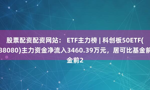 股票配资配资网站： ETF主力榜 | 科创板50ETF(588080)主力资金净流入3460.39万元，居可比基金前2