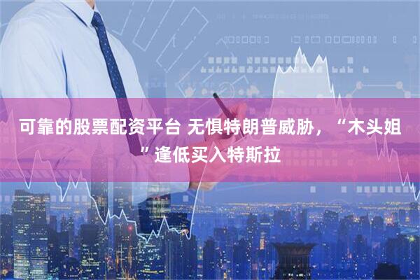 可靠的股票配资平台 无惧特朗普威胁，“木头姐”逢低买入特斯拉